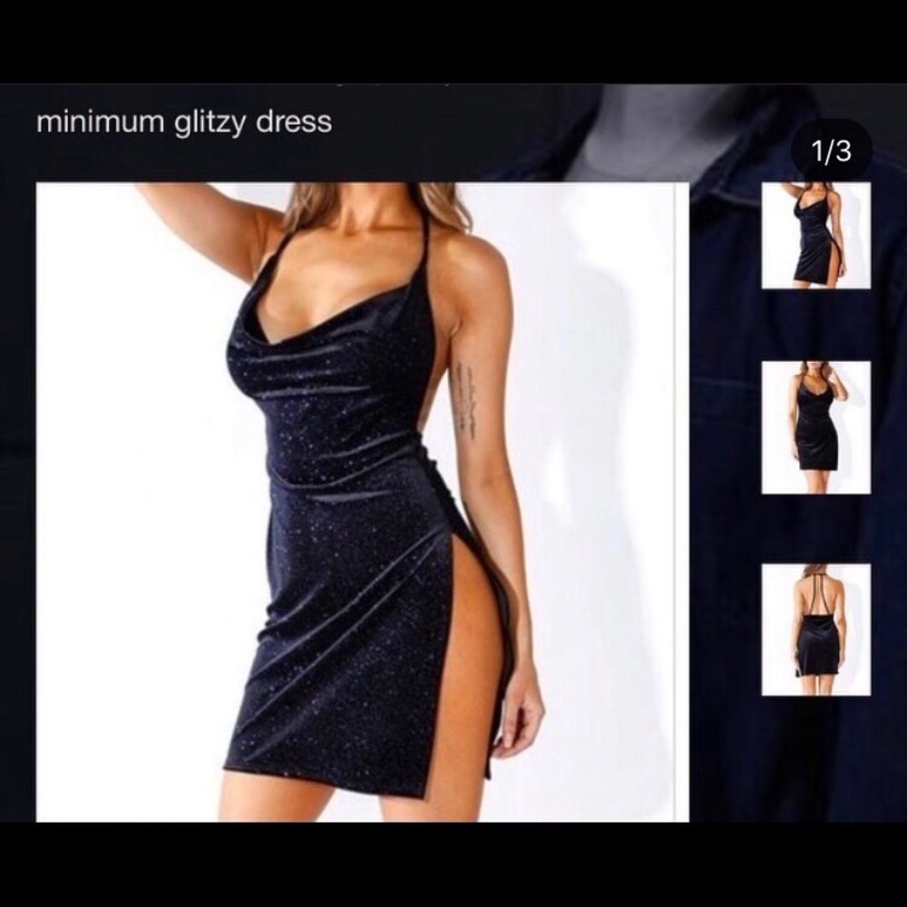 Black glitzy dress ✨